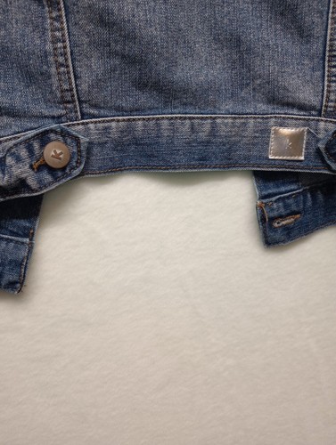 KIDPIK Jeansjacke Mädchen blau Denim Taschen Knopfleiste Größe 10 Medium - Bild 4 von 4