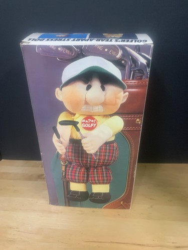 Vintage 1989 Golfer's Tear-Apart Stress Doll in Original Box - Picture 2 of 3