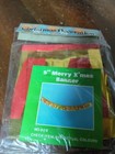 Vintage 90's Y2K Gold Foiled Merry Christmas Foil Banner - 110 cm Banner Sign 