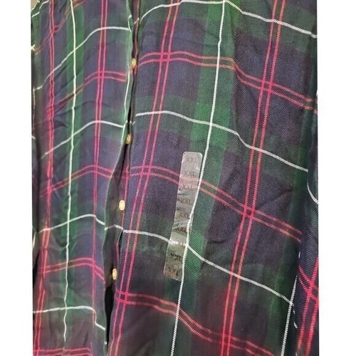 Camisa Top Lauren Ralph Lauren Etiqueta Negra A Cuadros Con Botones Manga Larga XXL $145 - Imagen 7 de 11