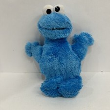 Hasbro Sesame Street Cookie Monster Plush 12  2013 Soft Eyes Stuffed Animal Toy