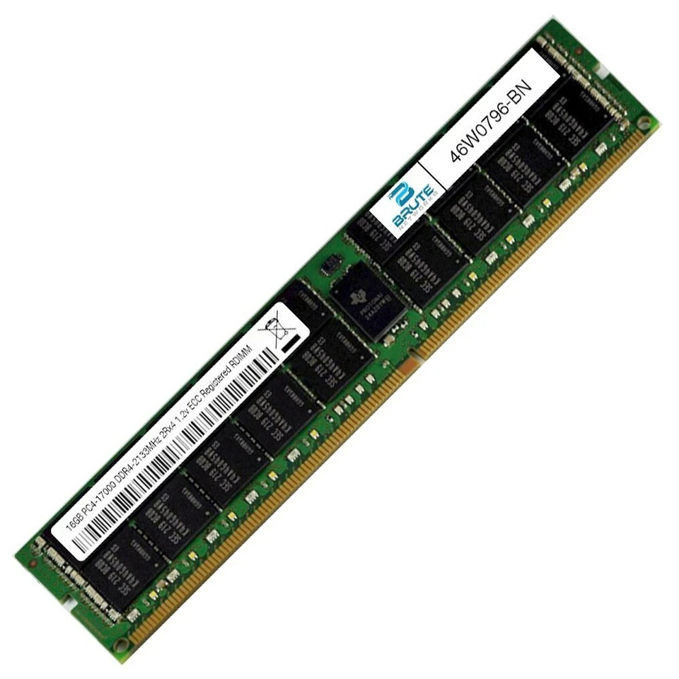 46W0796 - IBM Compatible 16GB PC4-17000 DDR4-2133Mhz 2Rx4 1.2v ECC RDIMM - Image 2 of 3