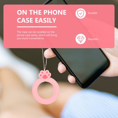 2 Pcs Mobile Phone Lanyard Keychain Miss Strap Cellphone - Zdjęcie 4 z 12