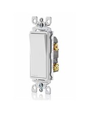 Leviton Decora 15 Amp Single Pole Rocker AC Quiet Light Switch (Single)