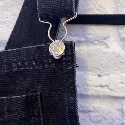 Forever 21 Denim Skirt Overalls Shortalls Black Denim Vintage Size Small S - Bild 6 von 11