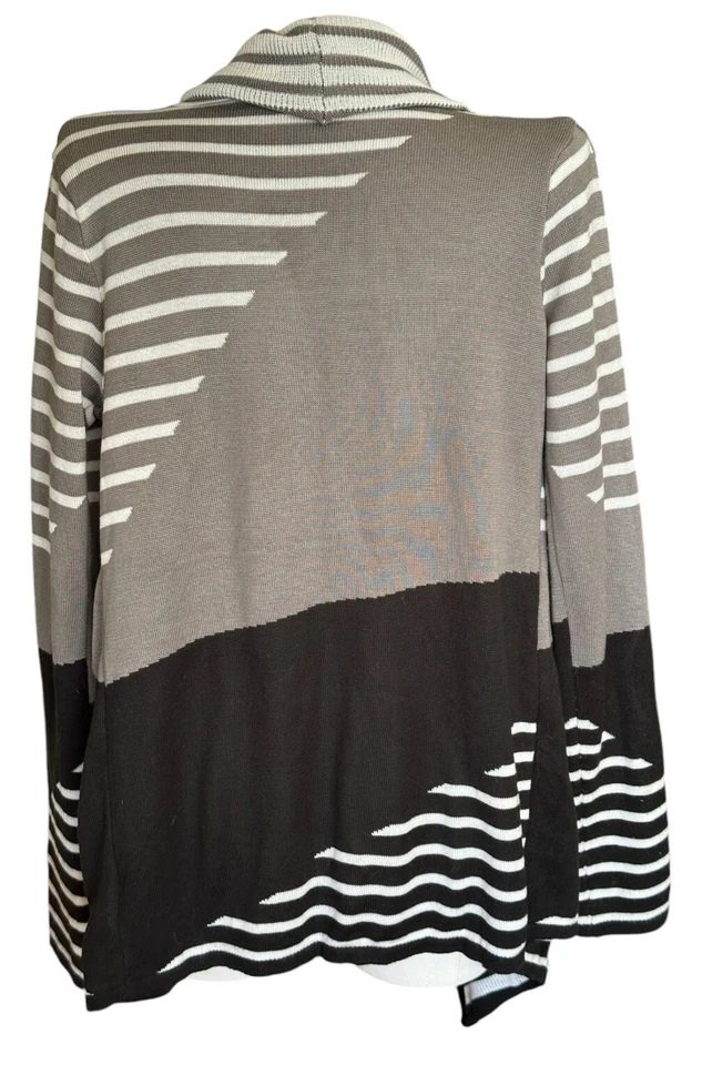 Cárdigan abierto manga larga cascada a rayas Staring at Stars para mujer talla S Foto 4 de 4