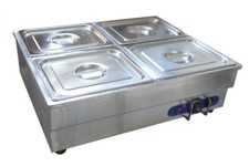 4-Pan Counter Top Warmer Bain-Marie Buffet Steam Cooking Table FOOD WARMER!!!