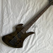 5 String Mockingbird Electric Bass Guitar Tree Burl Top Solid Rosewood Fretboard