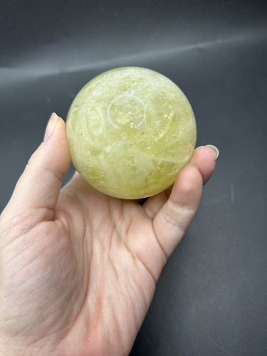 Citrine Crystal Sphere Yellow Quartz 419g Healing Decor Stone - Picture 6 of 17