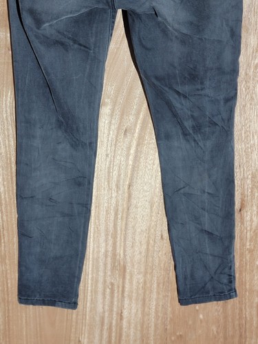 uniqlo jeans womens size 24 (actual 26x26) skinny stretch low rise charcoal gray - Foto 8 di 9