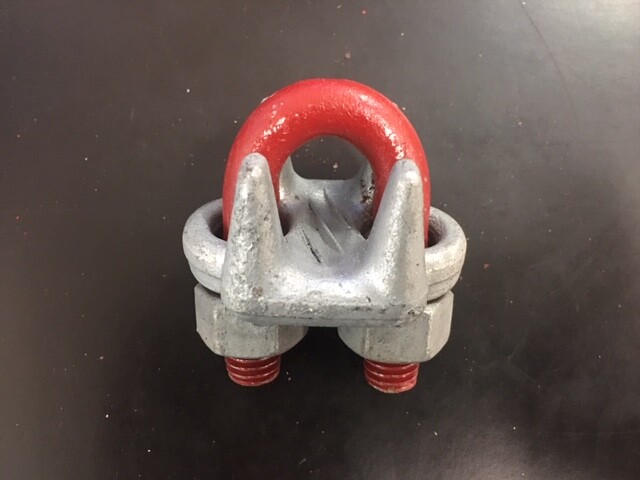 5pcs 0.24 Inch Wire Rope Clamp U Shape Bolt Grip