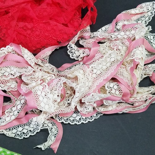 Lot 1 lb. Lace Trim Assorted Styles Sewing Doll Scrapbook Art Craft VTG. - Picture 7 of 9