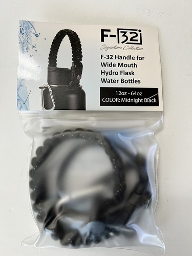 Paracord Handle w/Whistle & Compass for Wide Mouth Water Bottles 12oz - 64oz - Picture 9 of 10
