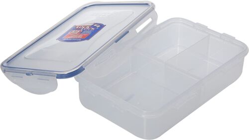 LocknLock Easy Essentials On The Go Meal Prep Lunch Box, Airtight Containers wit - Picture 3 of 11