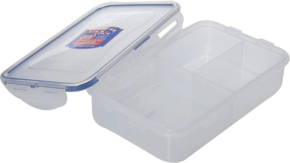 LocknLock Easy Essentials On The Go Meal Prep Lunch Box, Airtight Containers wit - Image 3 of 4