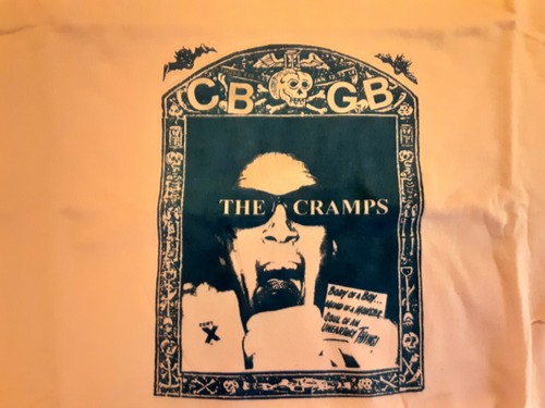 The Cramps CBGB T shirt Sz Medium Orange