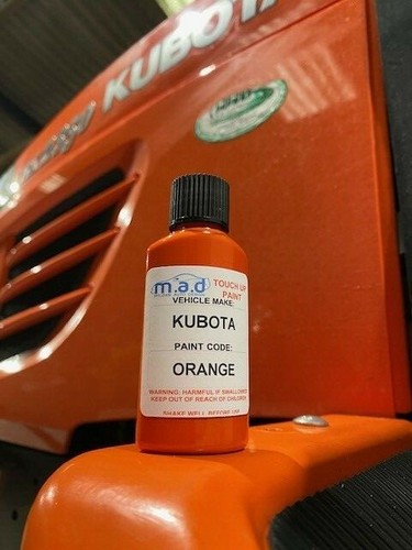 KUBOTA COMPACT TRACTOR MINI DIGGER ORANGE TOUCH UP PAINT BX2200 BS2530 KX61 - Picture 2 of 9