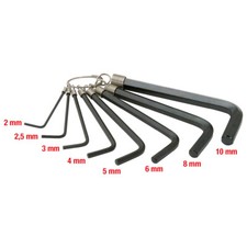 KS TOOLS 151.3250 Innensechskant-Winkelstiftschlüssel-Satz am Ring, 8-tlg2-10mm