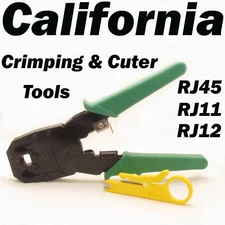 RJ45 RJ11 Network Crimping Tool Kit Cable Crimp Crimper LAN Wire Stripper Cutter