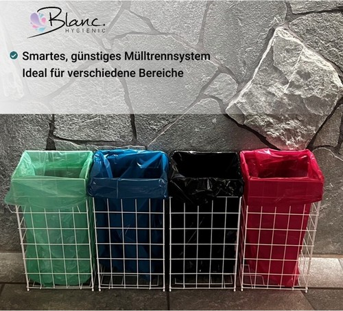 Papierkorb, Gitterkorb, Abfalleimer, Mülleimer, 50 Liter, zum Hängen und Stellen - Bild 7 von 7