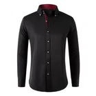 Mens Non Iron Shirts Elastic Formal Business Long Sleeves Casual Dress Shirts