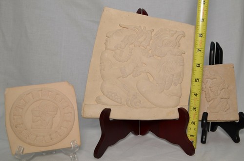 Mayan Temple Tablet Sculpture Plaque Replica Reproduction - Picture 5 of 7