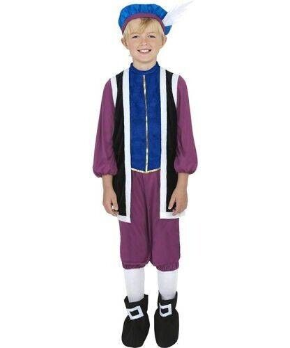 Boys Medieval Tudor Boy Costume - Picture 1 of 2