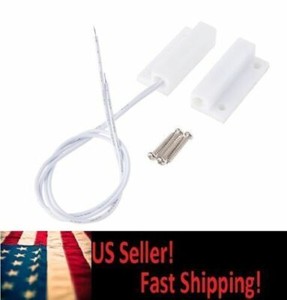 WHITE-MAGNETIC-SWITCH-SELF-ADHESIVE-NORMALLY-CLOSED-DOOR-LOCK-CONTACT-ALARM-SET
