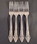 International Silver Stainless Frontenac Dinner Fork Lyon Flatware Set of 4