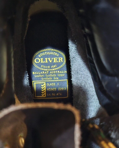 OLIVER Mens Boots Waterproof Heat and Oil Resistant Steel Toe Size US10 - Picture 9 of 9