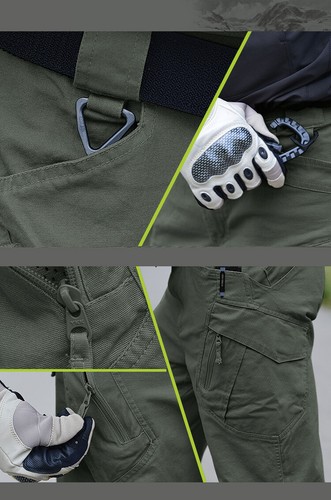IX9 Safari Men's Atheletic Cargo Pants Training Sturdy Trousers Assault Pants - Picture 30 of 67