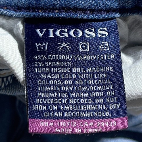Vigoss Jagger Skinny Jeans Women’s Size 27x27.5 Distressed Torn Stretch Denim Bl - Picture 7 of 11