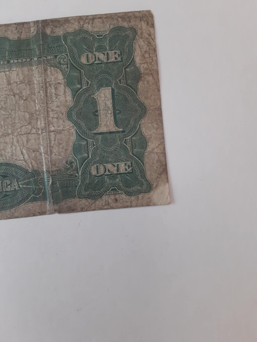 1899 Black Eagle One Dollar Bill Silver Certificate Large Note R94318863A - Picture 12 of 12