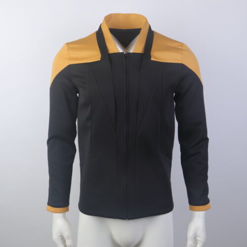 Para Picard 3 Rojo Geordi Oro Azul Vestido Uniforme Flota Estelar Chaqueta Camisas Disfraz - Imagen 15 de 15
