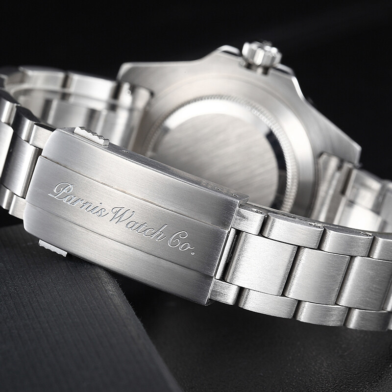 Parnis 40mm Black Dial Bezel Sapphire crystal GMT Automatic