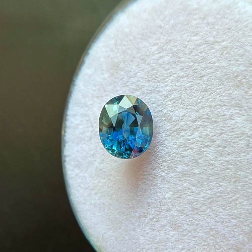 VIVID Blue 1.10ct NATURAL Sapphire Oval Cut Loose Gemstone 6x5mm VVS - Picture 3 of 4