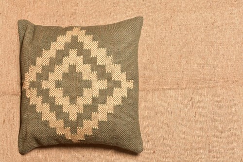 Indian Jute Wool Kilim Cushion Cover Vintage Look Your Home Pillow cover throw - Picture 11 of 26