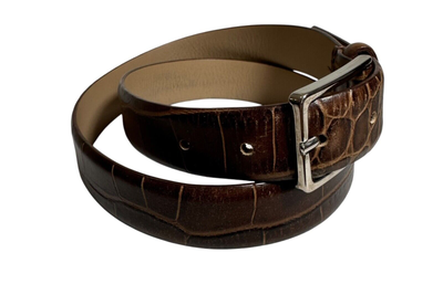 Genuine ARMANI Collezioni Brown Genuine Leather Men display picture 2
