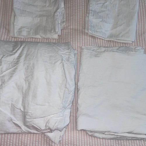 HARD ROCK RAREKING SHEET Set 100% Cotton 300 TC Jacquard Guitar Design White - Picture 8 of 12