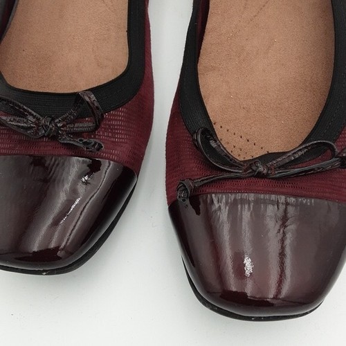 Clarks Women's Candra Glow suede burgundy flat moccasin women 12 event casual - Picture 5 of 12
