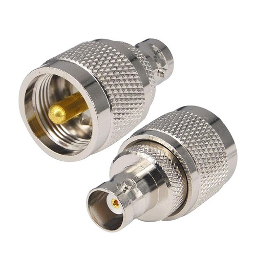 2/4/10Pcs BNC Female to UHF Male PL-259 RF Antenna Coaxial Adapter Connectors - Picture 2 of 9
