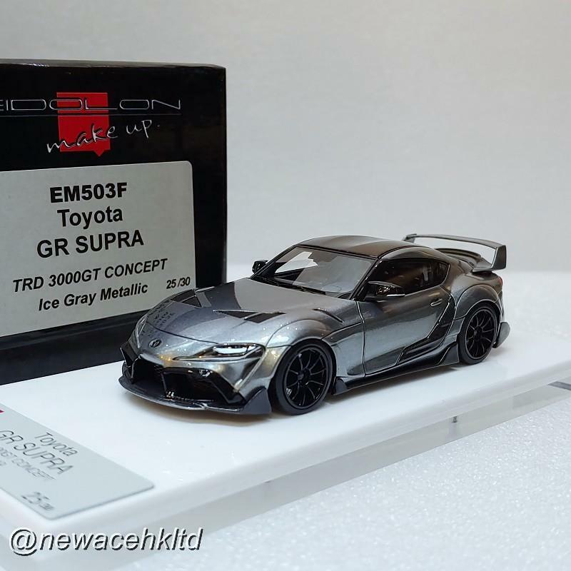 TOYOTA GR SUPRA TRD 3000GT CONCEPT 2019 Gray MAKE UP 1/43 #EM503F