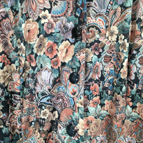 Tabby of California Dress Women's 6P Vintage Floral Puff Sleeve Midi - Picture 5 of 12