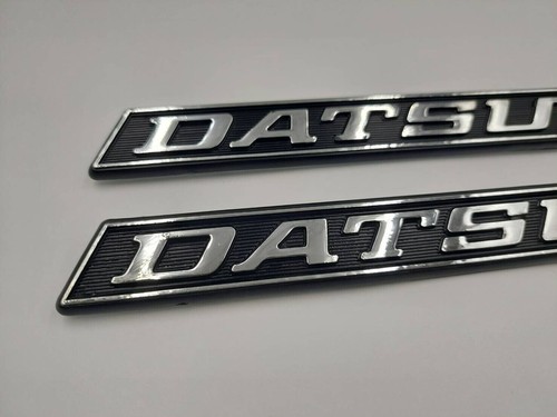 DATSUN 521 620 720 1500 J15 PICKUP TRUCK SIDE EMBLEMS BADGE 1 PAIR NEW - Picture 2 of 8