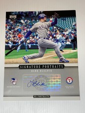 Texas Rangers HANK BLALOCK 2005 UPPER DECK AUTOGRAPH 8X10 SIGNATURE PORTRAITS