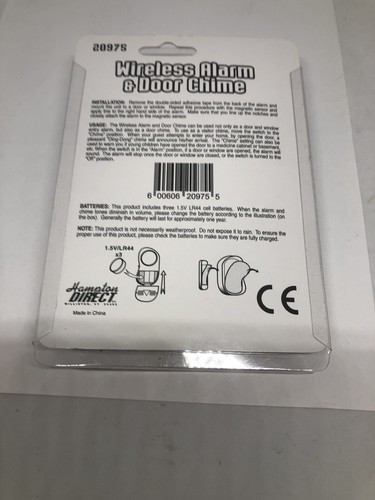 Seis nuevas alarmas inalámbricas de seguridad para el hogar y timbre de puerta 20975 a batería - Imagen 3 de 3