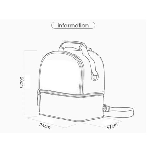 Backpack Baby Milk Food Thermal Bag Feeding Bottle Thermal Cool Travel Backpack - Picture 10 of 24