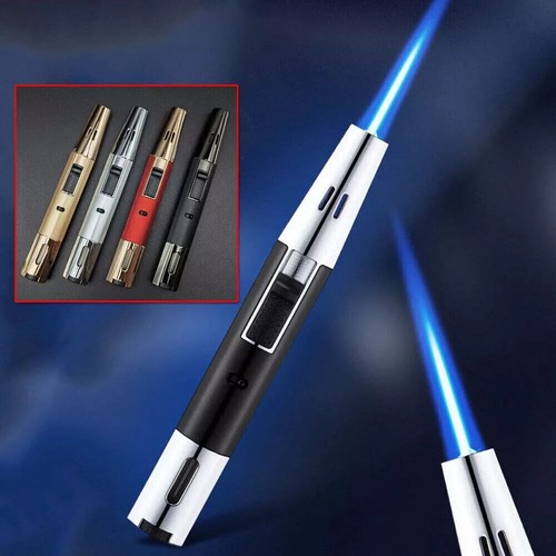 2PACK Jet Torch Butane Lighter Windproof Refillable Butane, random Color Lighter - Picture 2 of 8