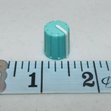 Yamaha Pro mixer MC1603 replacement plastic knob, lrg teal-green with white line