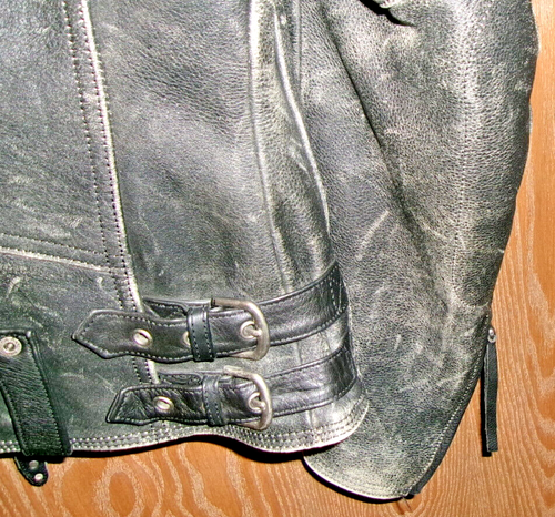 Harley-Davidson Jacket with Marine Corps emblem on the back. Size LW for Ladies - Picture 6 of 16